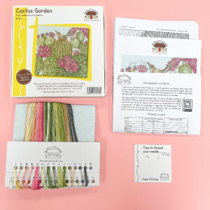 Bothy Threads counted cross stitch kit "Cactus Garden", XFY10, 26x26cm, DIY