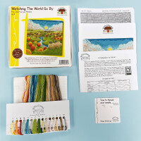 Bothy Threads counted cross stitch kit "Watching The World Go By", XLP9, 26x26cm, DIY