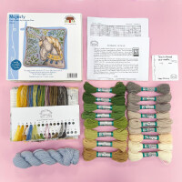 Kit de puntadas para cojines tipo tapiz estampado Bothy Threads "Majesty", TAP18, 36x36cm