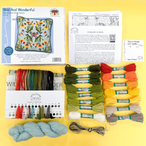 Bothy Threads stamped Tapestry Cushion Stitch Kit "Wild And Wonderful", TETE14, 36x36cm, DIY