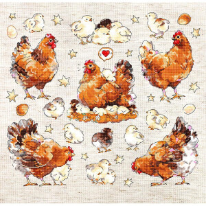 Letistitch counted cross stitch kit "Pied...
