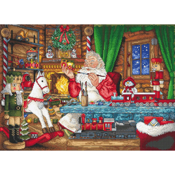 Letistitch counted cross stitch kit "Getting ready for the Christmas", 30x42cm, DIY
