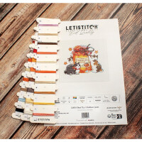 Letistitch Kreuzstich Stickpackung "Bestes Spielzeug", Zählmuster, 12x14cm