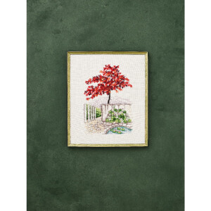 Permin counted cross stitch kit "Japanese maple...