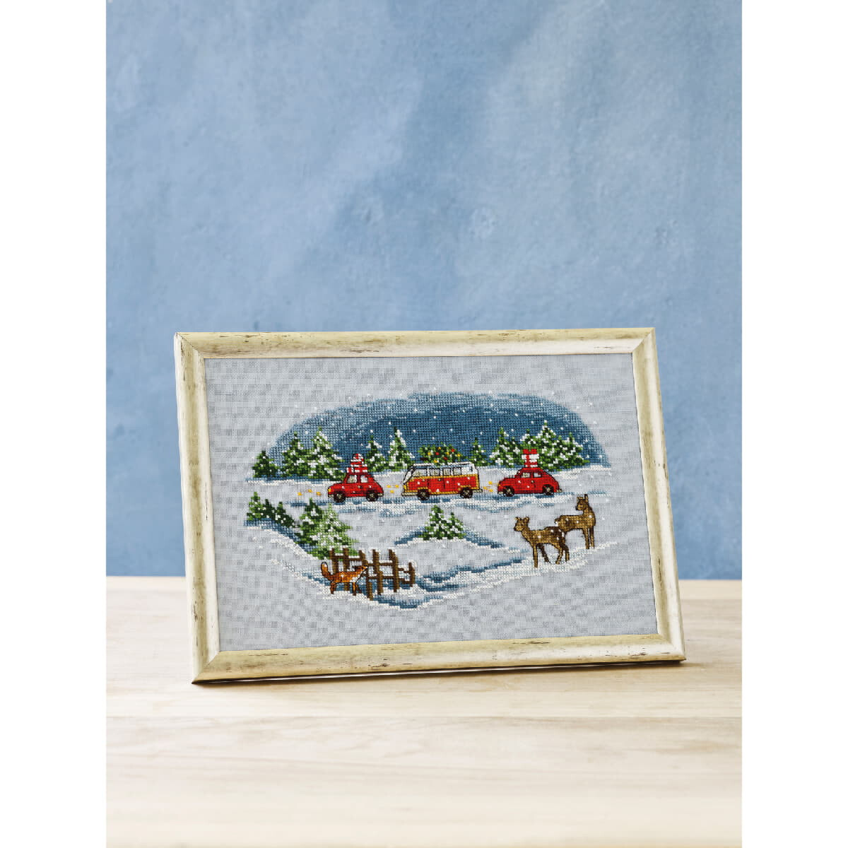 Permin counted cross stitch kit "Home for christmas...