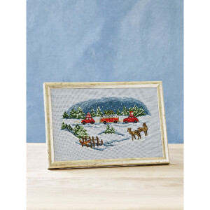 Permin counted cross stitch kit "Home for christmas...