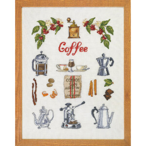 Permin counted cross stitch kit "Coffee time ",...