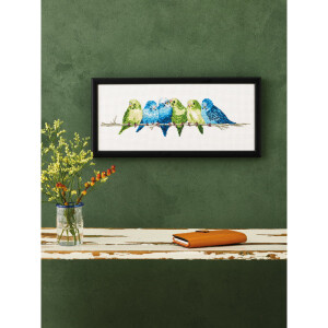 Permin counted cross stitch kit "Budgie ",...