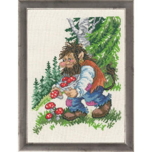 Permin counted cross stitch kit "Troll father...