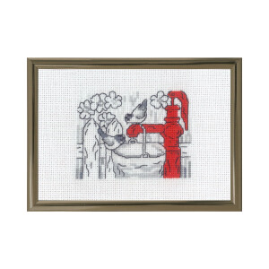 Permin counted cross stitch kit "Water post",...
