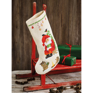 Permin counted cross stitch kit stocking "Reading...