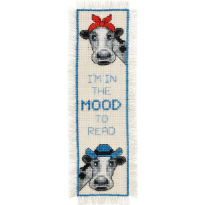 Permin counted cross stitch kit bookmark "The mood...