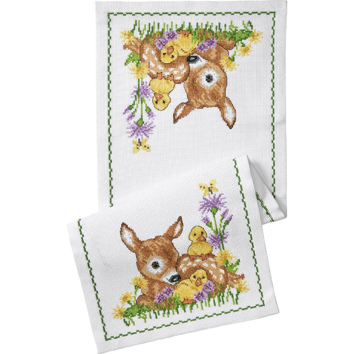 Permin counted table runner cross stitch kit "Deer...
