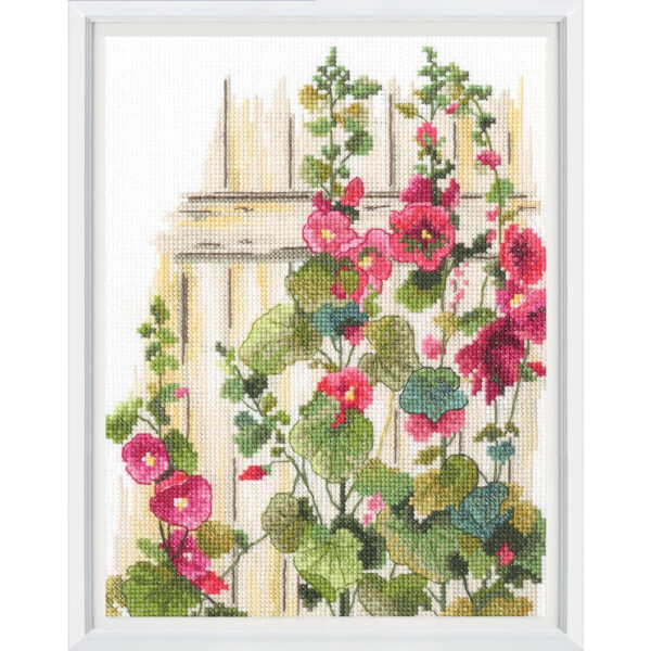 RTO counted cross stitch kit "In the Moment, Clematis", 15,5x20cm, DIY