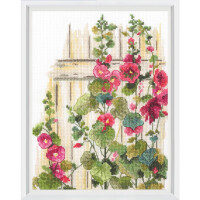 RTO counted cross stitch kit "In the Moment, Clematis", 15,5x20cm, DIY