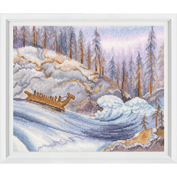 RTO counted cross stitch kit "River of Time", 25,5x21cm, DIY