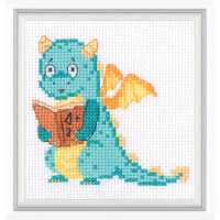 RTO counted cross stitch kit "Me and Geometry", 9x8,5cm, DIY