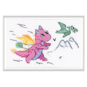 RTO counted cross stitch kit "Chase", 11x6,5cm,...