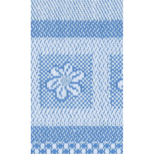 Кухонное полотенце "Цветок" жаккардовый узор с вышивкой канвой Аида для вышивки крестом, 50х70см, 7575, разные цвета