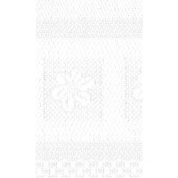 Keukendoek "Bloemen" jacquardpatroon met borduurbordje in Aida voor kruissteek, 50x70cm, 7575, verschillende kleuren