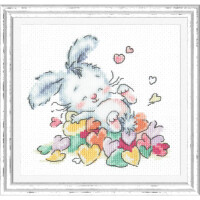 Magic Needle Zweigart Edition counted cross stitch kit "Bathed in Love", 13x12cm, DIY