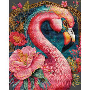 Luca-S counted cross stitch kit "Flamingo...