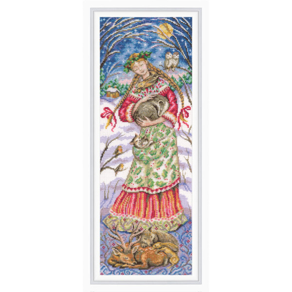 RTO counted cross stitch kit "In the kingdom of fairy tales M908", 17,5x48cm, DIY