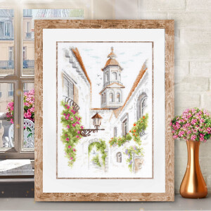 Magic Needle Zweigart Edition counted cross stitch kit "Old Street", 18x26cm, DIY