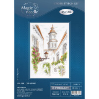 Magic Needle Zweigart Edition counted cross stitch kit "Old Street", 18x26cm, DIY