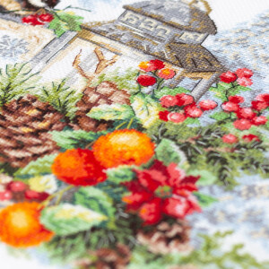 Magic Needle Zweigart Edition counted cross stitch kit "The scent of Winter", 26x26cm, DIY