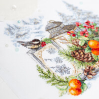 Magic Needle Zweigart Edition counted cross stitch kit "The scent of Winter", 26x26cm, DIY
