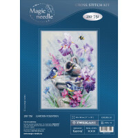 Magic Needle Zweigart Edition counted cross stitch kit "Garden Fountain", 28x38cm, DIY