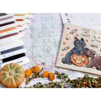 Letistitch counted cross stitch kit "Trick Or Treat", 13x14cm, DIY