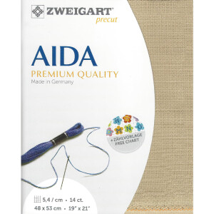 AIDA Zweigart Precute 14 ct. Stern Aida 3706 color 309...