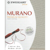 Evenweave Fabric MURANO Zweigart Precute 32 ct 3984 6028 Sahara dust, 48x68 cm