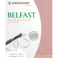 Tessuto Evenweave Belfast Zweigart Precute 32 ct. 3609 100% Lino colore 4042 48x68 cm