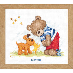 Vervaco counted cross stitch kit "Popcorn in the...