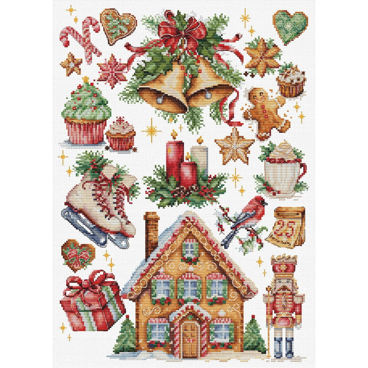 Luca-S counted cross stitch kit "Christmas...