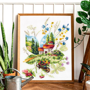Magic Needle Zweigart Edition counted cross stitch kit "Summer day", 21x26cm, DIY