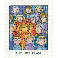 Heritage counted cross stitch kit Aida "The Hot Flush", SHHF1741, 9,5x11,5cm, DIY