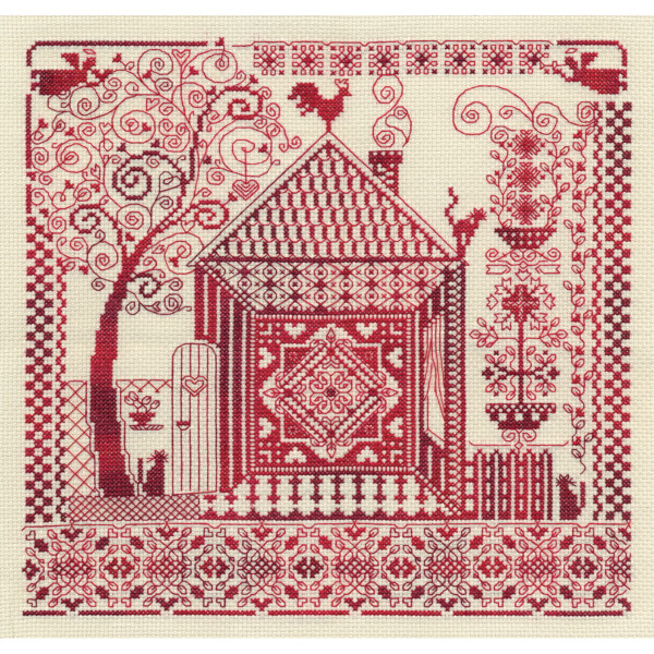Набор для вышивания счетным крестом Panna "Очаг и дом", 29x28,5 см