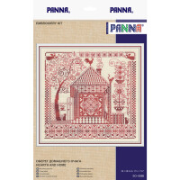 Kit de point de croix compté Panna "Foyer et maison", 29x28,5cm