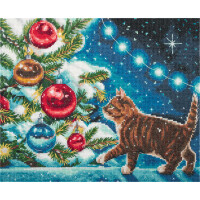 Набор для вышивания крестом Panna "Игривый котенок", 22x23 см