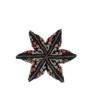 Panna kit de punto de cruz contado "Adorno navideño. Diseño 3D de campana elegante", 8,5x10,5cm
