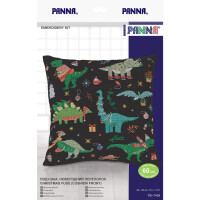 Panna counted cross stitch cushion kit "Christmas Fuss", 30x30cm, DIY