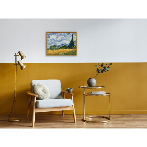 Набор для вышивания счетным крестом Panna "Золотая серия. Пшеничное поле с капризами, Винсент Ван Гог", 38x30 см.