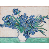 Kit de point de croix compté Panna "Série dorée. Iris. Vincent Van Gogh", 27x21,5cm