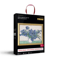Набор для вышивания счетным крестом Panna "Золотая серия. Ирисы. Винсент Ван Гог", 27x21,5 см
