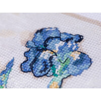 Panna kit de punto de cruz contado "Serie Dorada. Iris. Vincent Van Gogh", 27x21,5cm