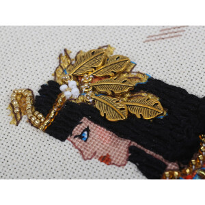 Panna counted cross stitch kit "Golden Series. Women of the World. Egypt", 23x32cm, DIY